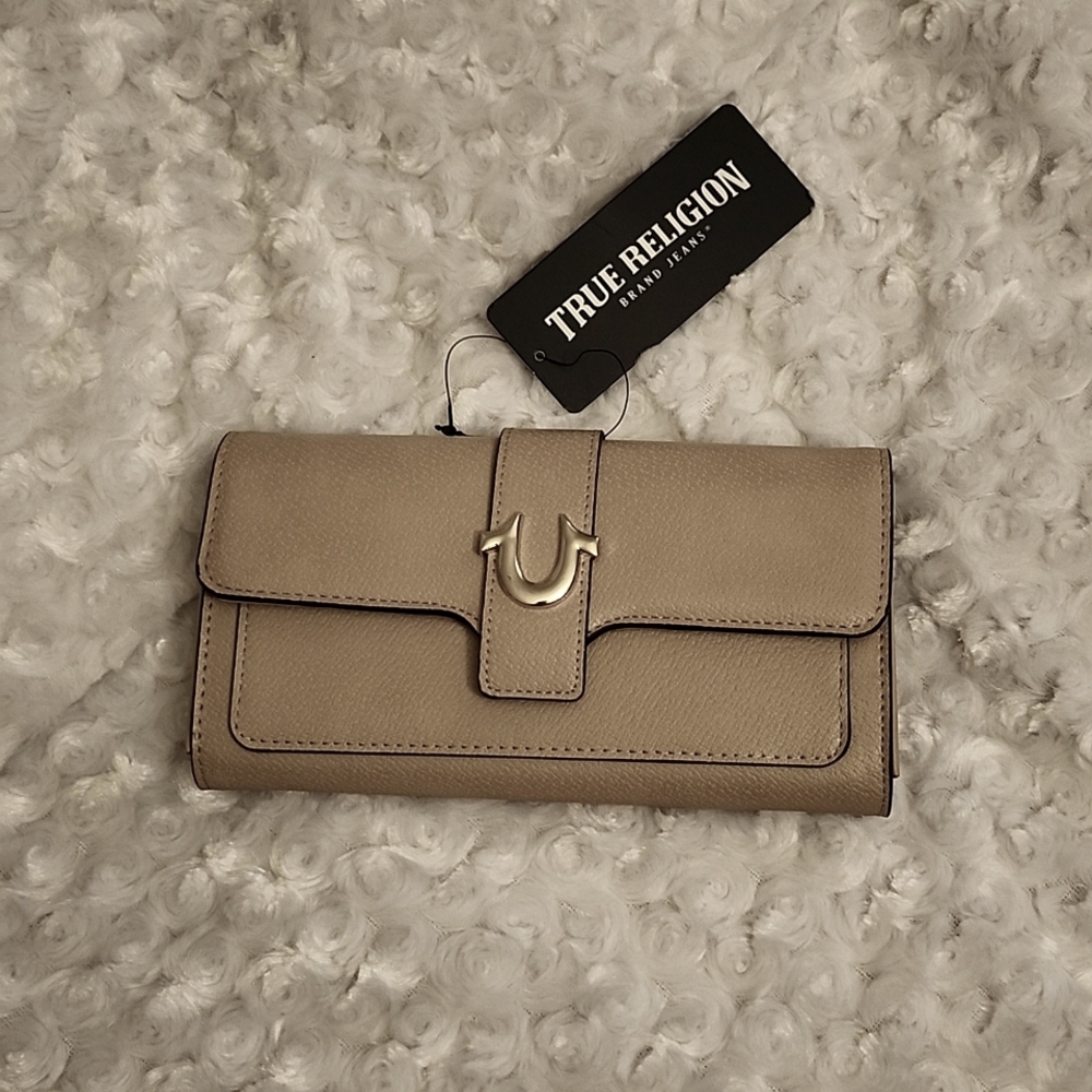 True Religion Tan Fullsize Wallet